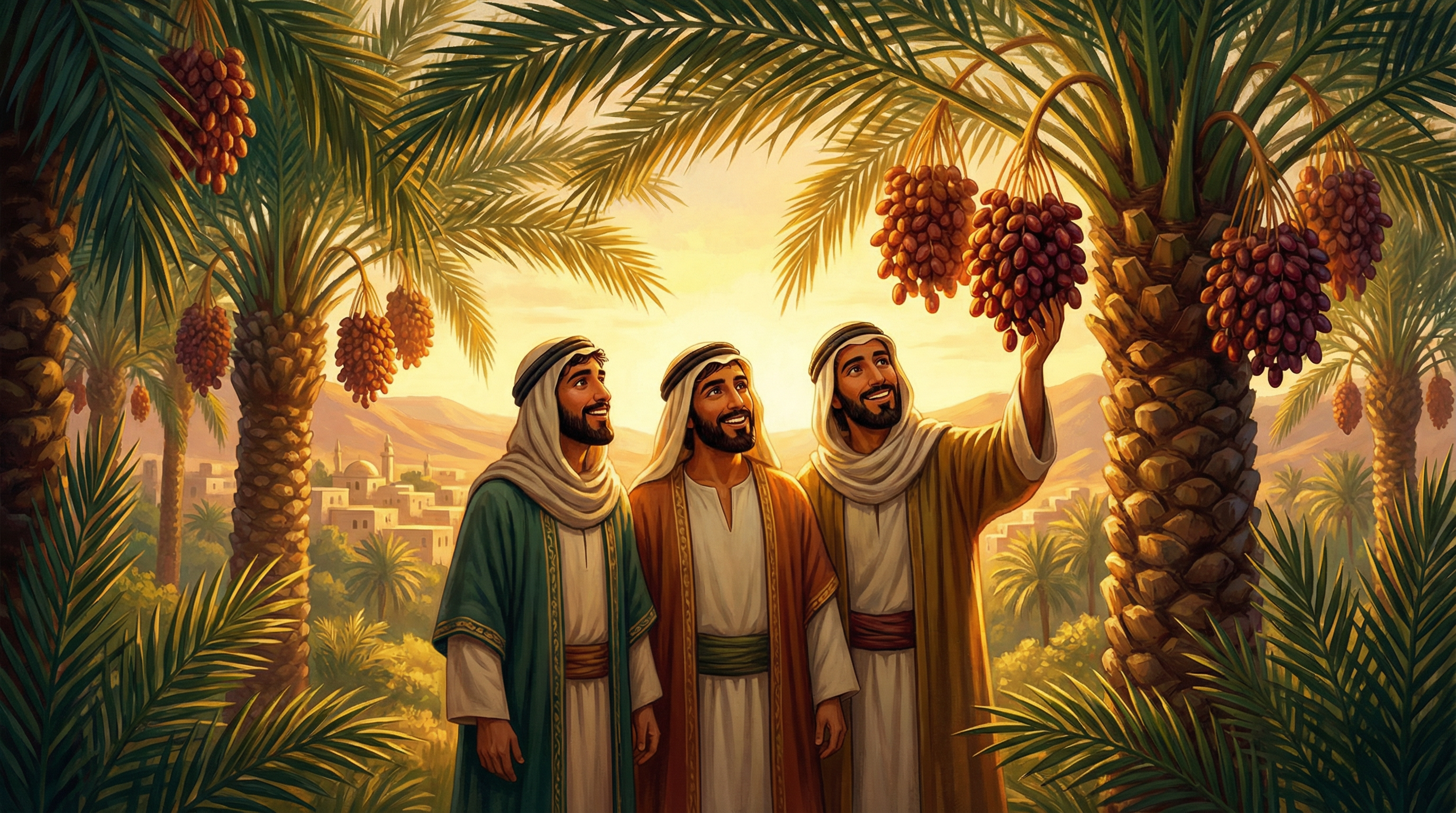 The Three Friends and the Date Farm